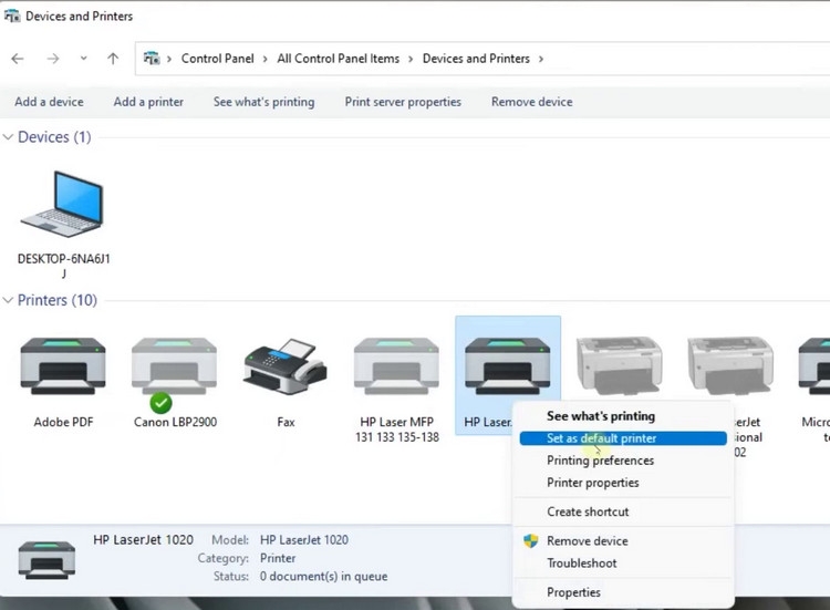 Cách cài đặt máy in HP Laserjet 1020 - ảnh 15