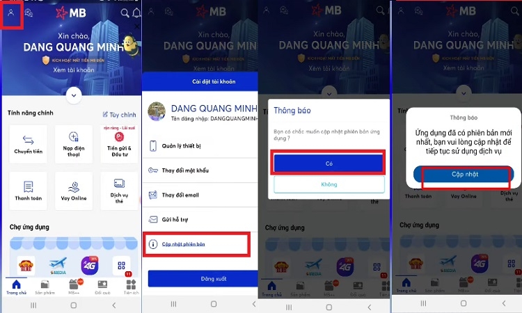 Cách cài đặt vân tay trên app MB Bank (Hình 8)
