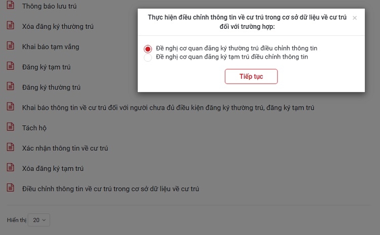 Cách cập nhật tình trạng hôn nhân trên Cổng Dịch vụ công (Hình 5)