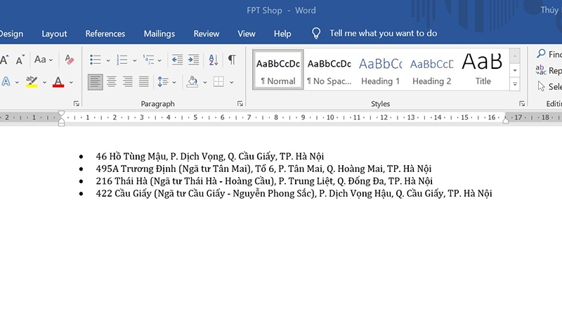 Hướng dẫn cách chấm dòng trong Word (hình 7)