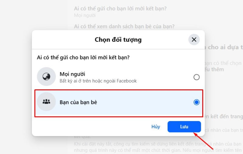 Chọn Bạn của bạn bè