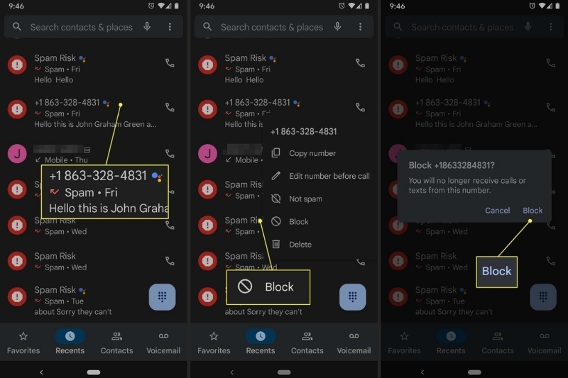 cách chặn sđt, chặn cuộc gọi trên điện thoại Android 2