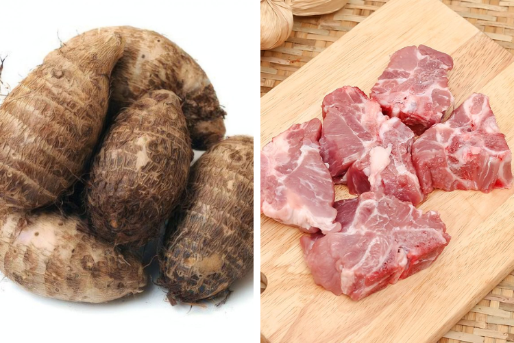 cách chế biến củ ráy 4