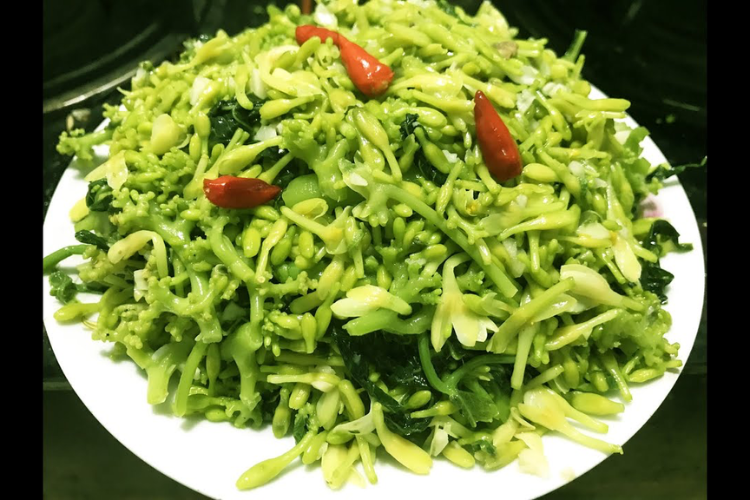 cách chế biến hoa đu đủ đực 2