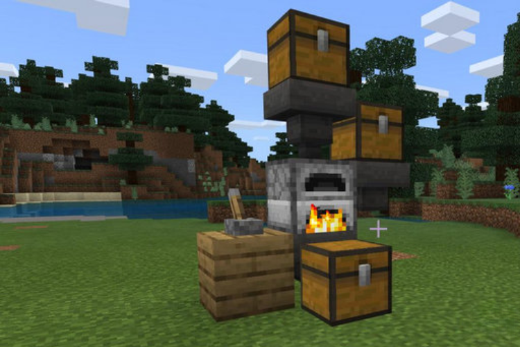 cách chế phễu trong minecraft 5