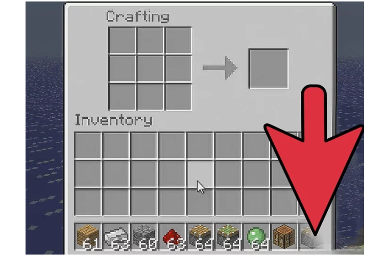 cách chế piston trong minecraft 3