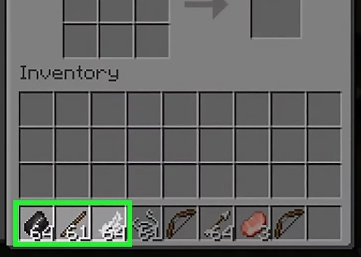 cách chế tạo mũi tên trong Minecraft hình 1