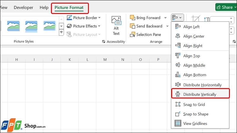 Cách chèn ảnh vào Excel vừa ô ảnh 7