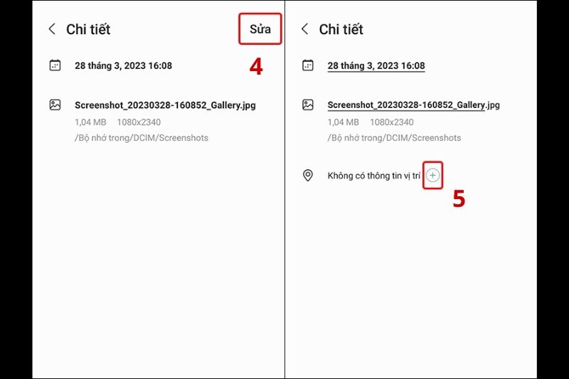 Cách chèn định vị vào ảnh có sẵn ảnh 5