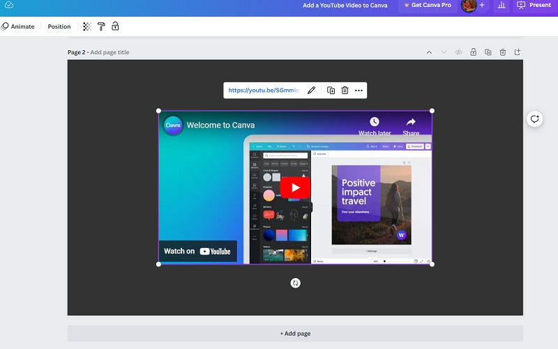 Cách chèn video YouTube vào Canva ảnh 6