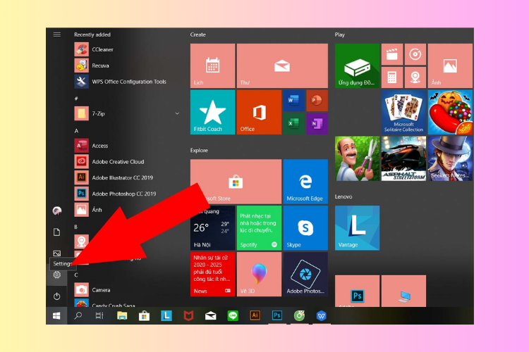 cách chỉnh độ sáng màn hình win 10 13