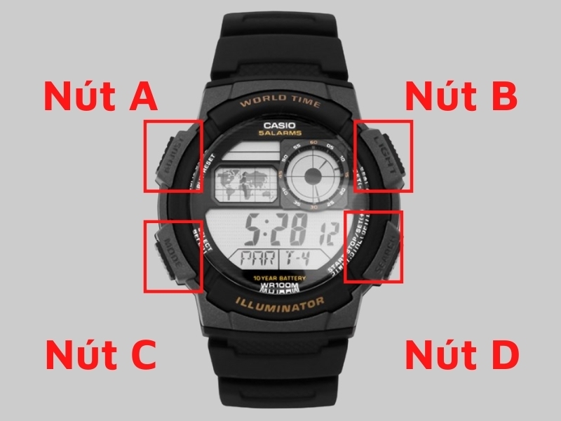 cách chỉnh đồng hồ điện tử hình 5