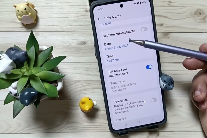 Cách chỉnh giờ trên điện thoại Realme 1