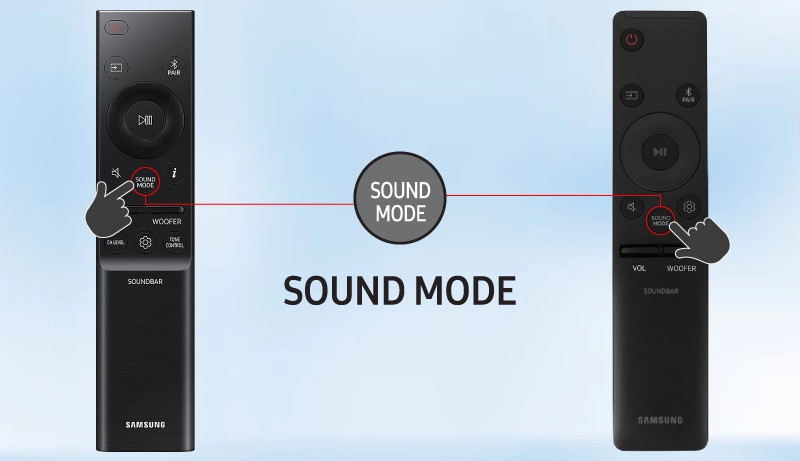 chinh kenh vom tren loa soundbar samsung
