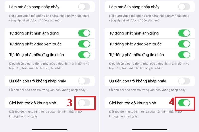 Cách chỉnh tần số quét trên iPhone 14 Pro Max ảnh 4