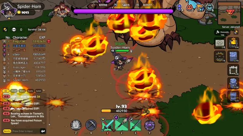chien dau voi boss trong heros land