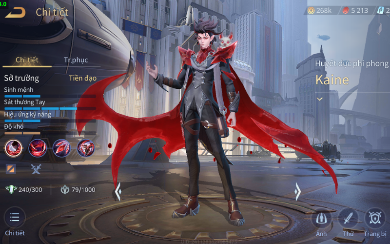 Kỹ năng của Kaine