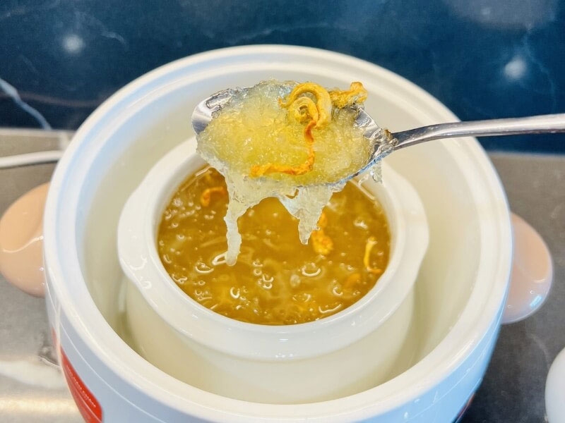 Cách chưng yến bằng bếp ga hình 2