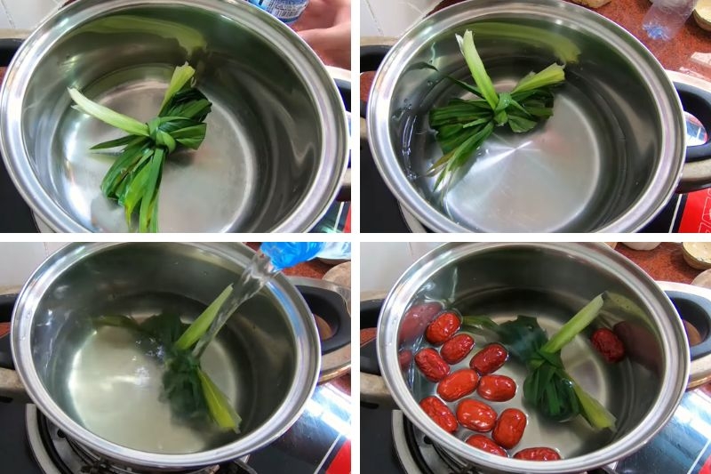 Cách chưng yến đường phèn táo đỏ hạt chia ảnh 3