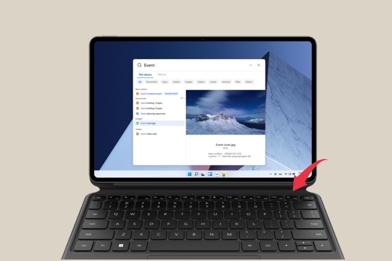 Cách chụp màn hình máy tính HUAWEI 1