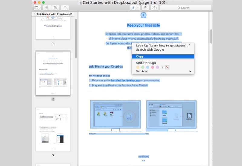 Cách chuyển file PDF sang DOCX trên Mac OS bằng Preview