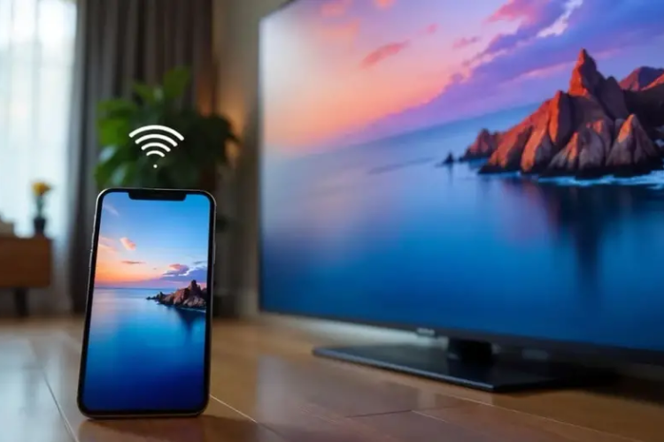 Cách chuyển hình ảnh từ thiết bị iOS lên tivi hình 3