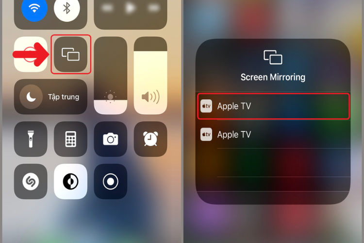 Cách chuyển hình ảnh từ thiết bị iOS lên tivi hình 4