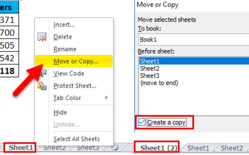 cách copy sheet giữ nguyên định dạng trong Excel (ảnh 1)
