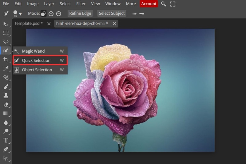 Cách đảo ngược vùng chọn Photoshop ảnh 9