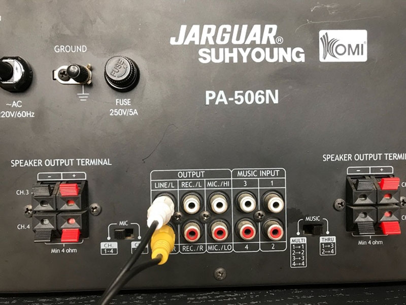 Cách đấu loa Sub điện vào Ampli - Hình 1