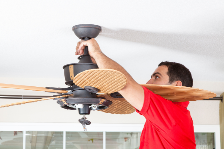 Cách đấu quạt trần hình 4