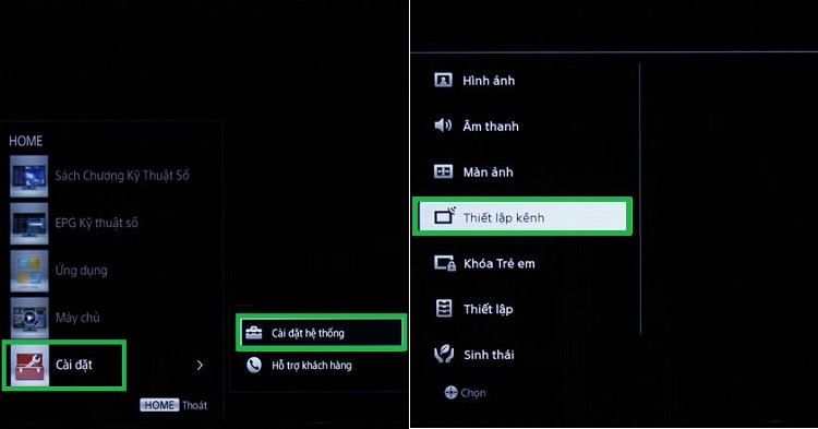 C&aacute;ch d&ograve; k&ecirc;nh tivi Sony đời cũ (H&igrave;nh 5)