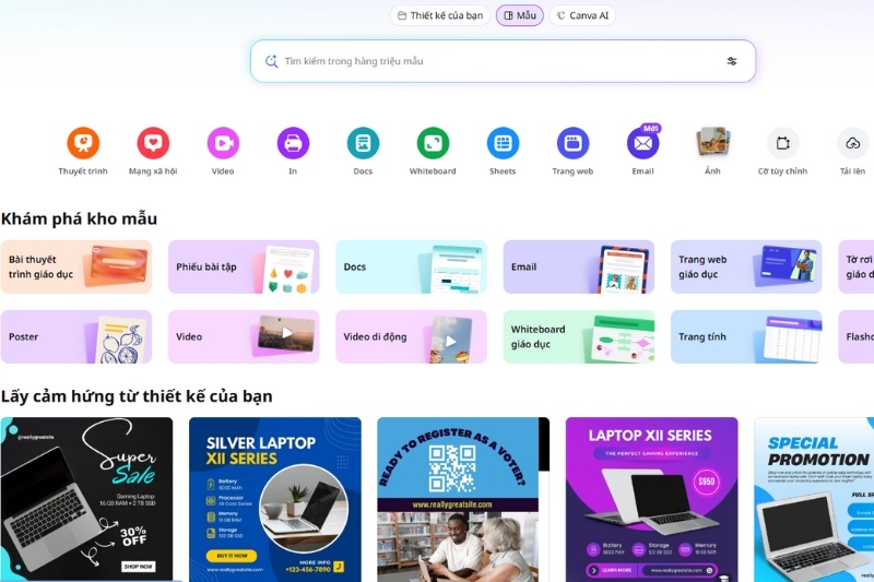 Cách đổi ngôn ngữ trên Canva ảnh 1