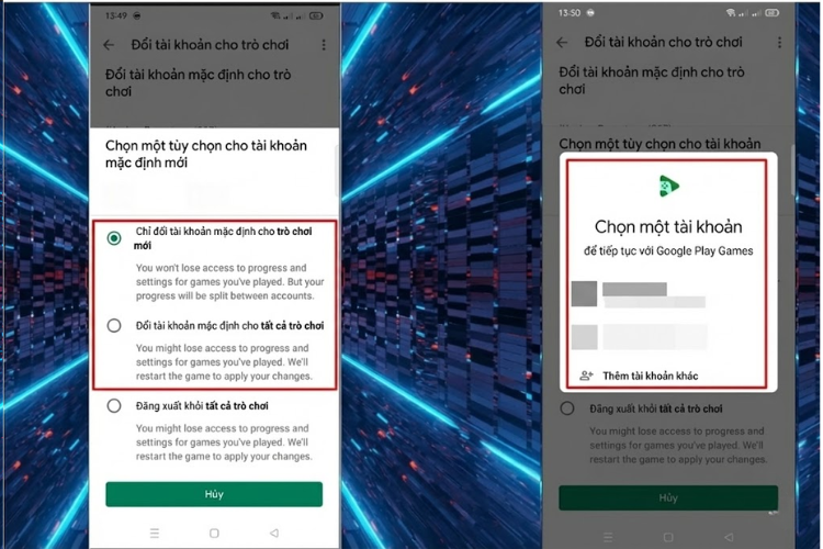 cách đổi tài khoản thanh toán google play trong game 3