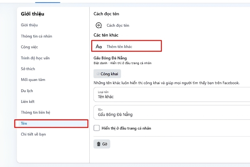 Cách đổi tên Facebook khi bị đổi quá nhiều lần 4