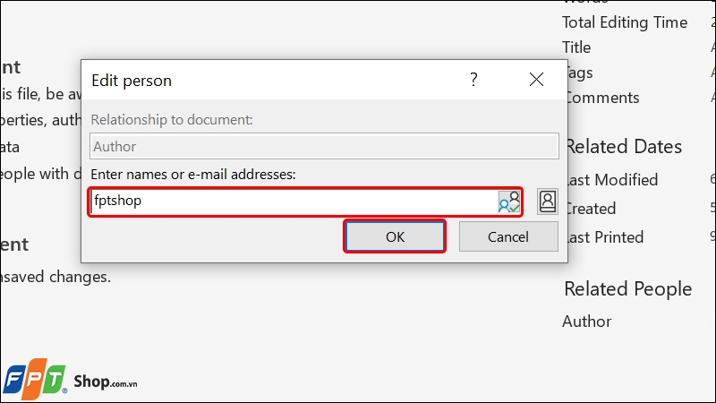 Cách đổi tên tác giả trong Word ảnh 4