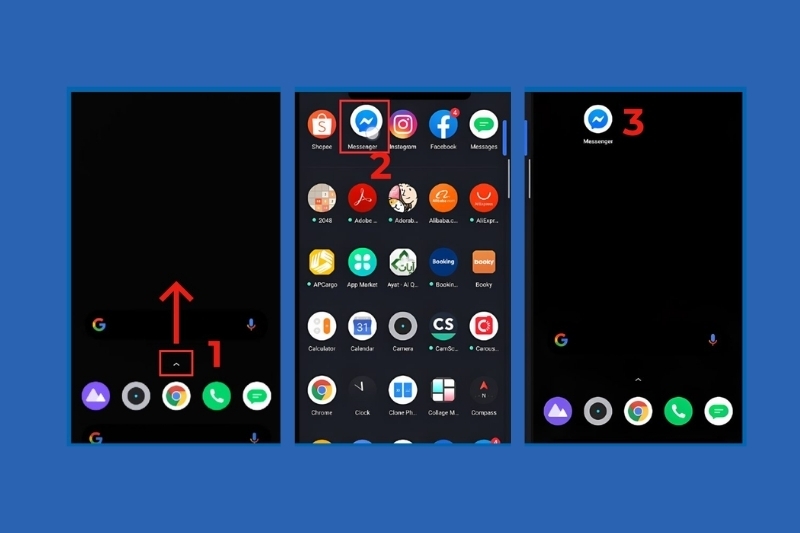 Cách đưa ứng dụng ra màn hình điện thoại Realme 2