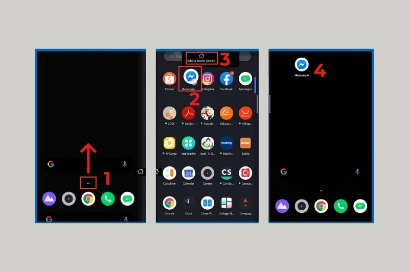 Cách đưa ứng dụng ra màn hình điện thoại Realme 3