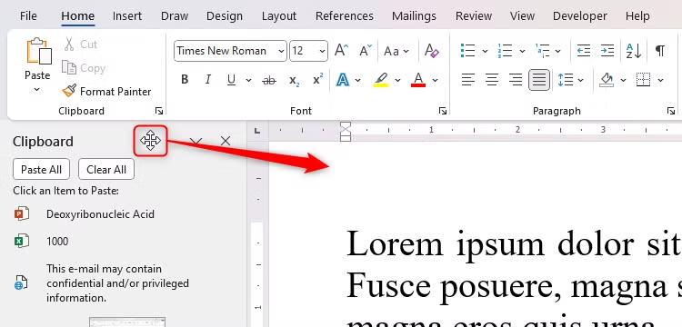 cách dùng Office clipboard 9