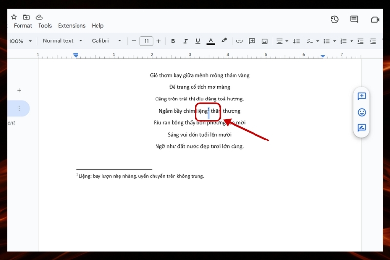 Cách footnote trong Docs ảnh 9