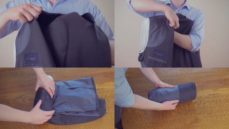 cách gấp áo vest 5