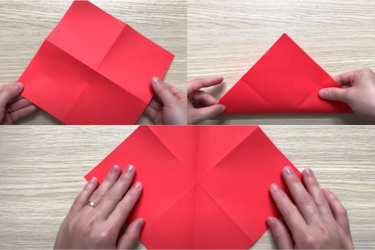cách gấp hộp giấy có nắp hình 5