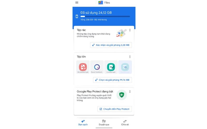 Xóa các tệp trùng lặp trên Android