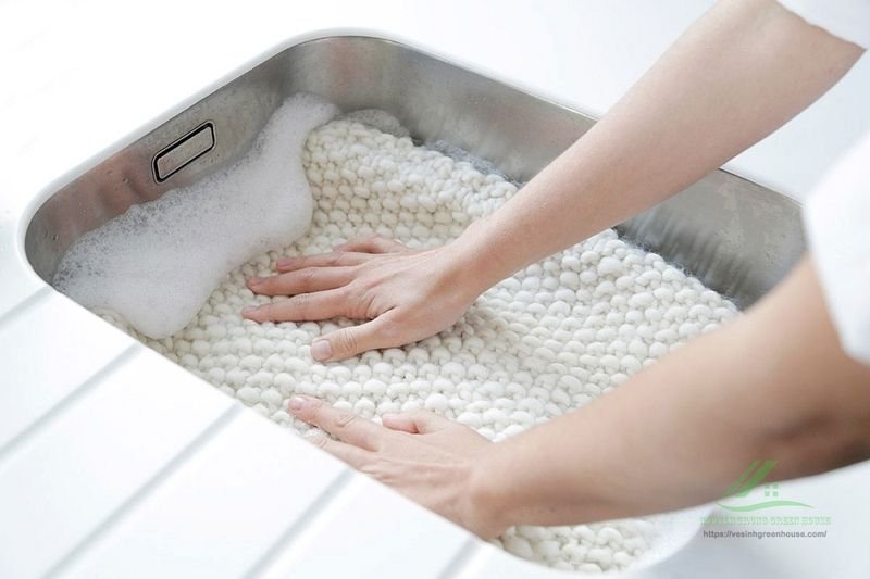 cách giặt len lông cừu 5