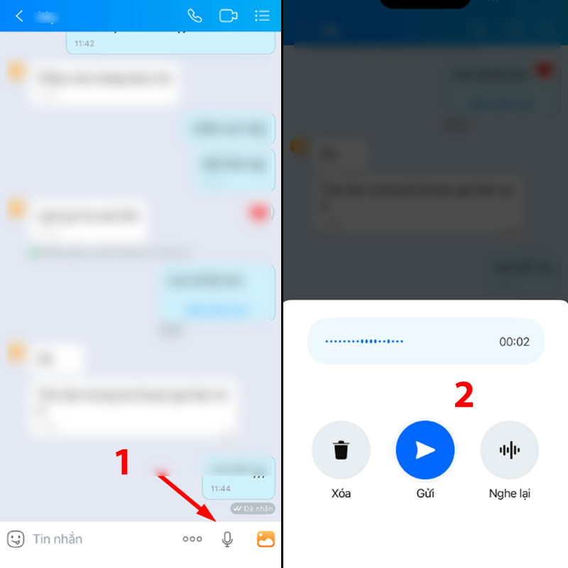 cách gửi bản ghi âm qua Zalo (hình 7)