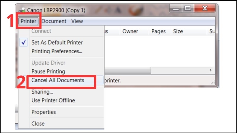 cách hủy lệnh máy in Canon 2900 hình 8