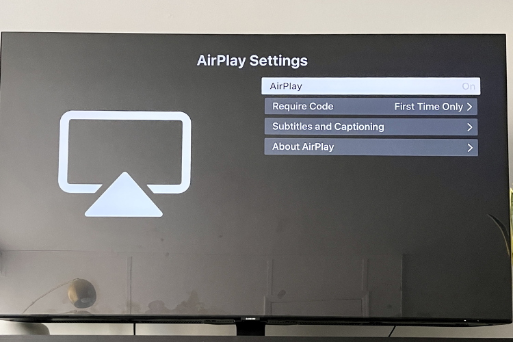 Cách kết nối AirPlay với tivi Samsung hình 3