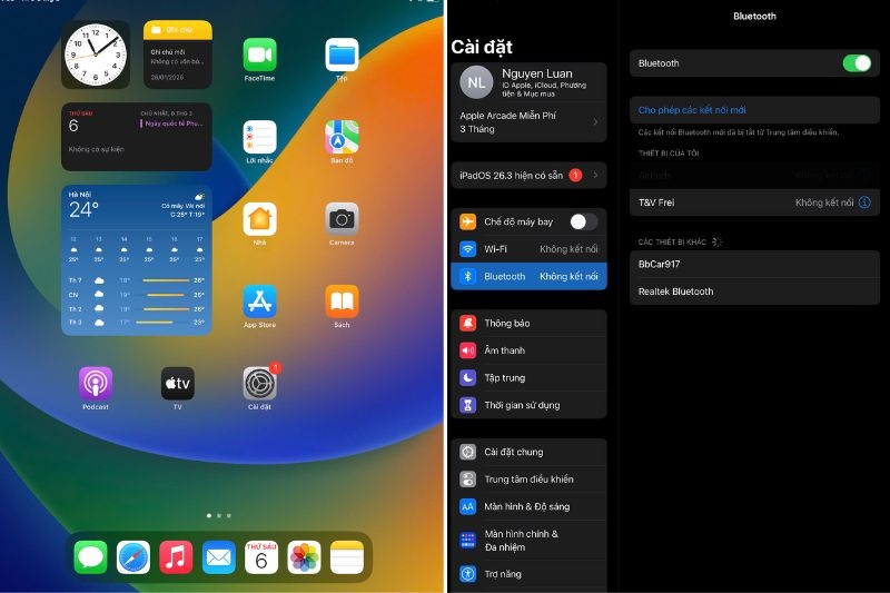 Cách kết nối AirPods với iPad ảnh 2