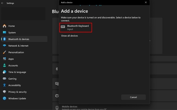 Cách kết nối bàn phím Bluetooth với laptop (Hình 4)