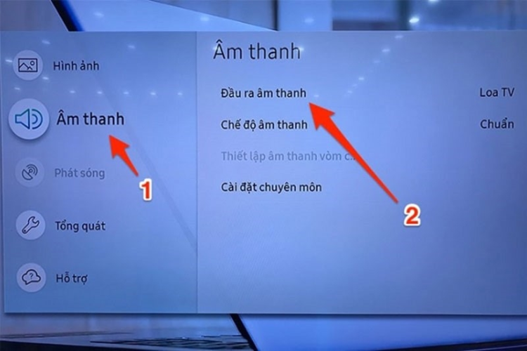 cách kết nối loa với tivi Samsung hình 6